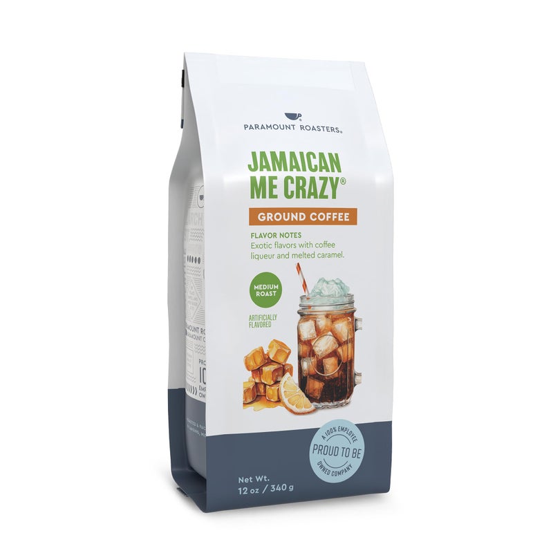Paramount Roasters Jamaican Me Crazy Flavored Ground Coffee, 12 oz medium roast, Paramount Coffee Company - Image 4